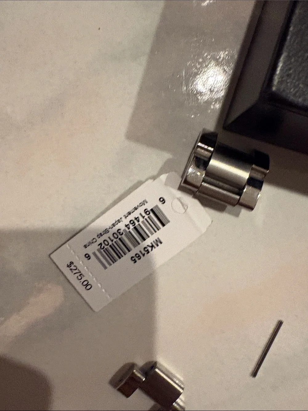 Michael Kors Silver and White Crystal Accent Chronograph Watch